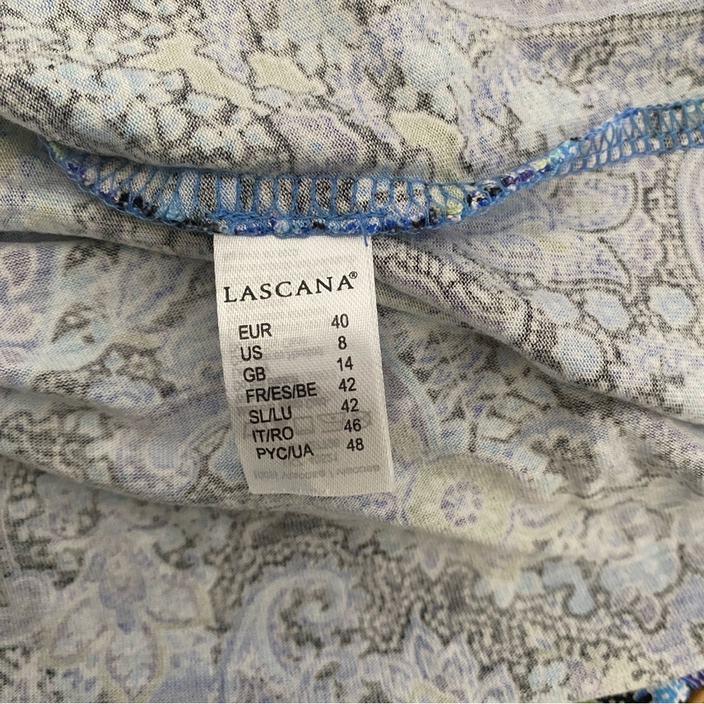 LASCANA Women's Strappy Back Paisley Dress Size 8 Feminine Preppy Sundress - Picture 9 of 12